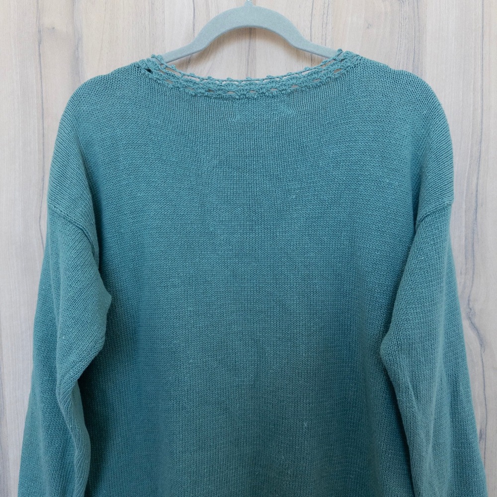 VTG Celina Yang Patchwork Granny Square Sweater S… - image 7